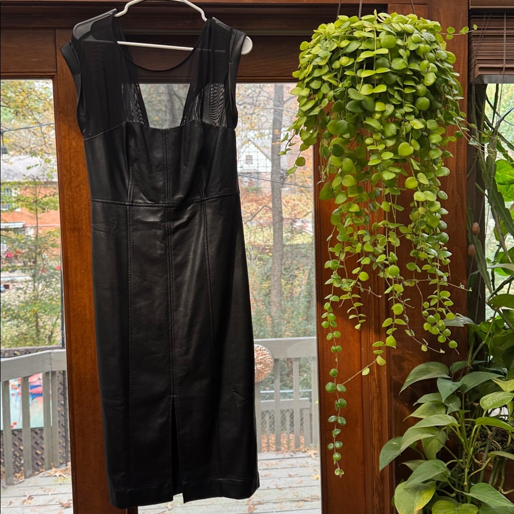 Maeve Elegant Black Midi Dress